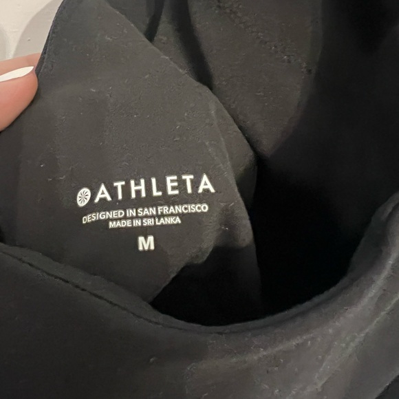 Athleta CONSCIOUS CROP BRA A-C BLACK SIZE MEDIUM - Picture 5 of 5